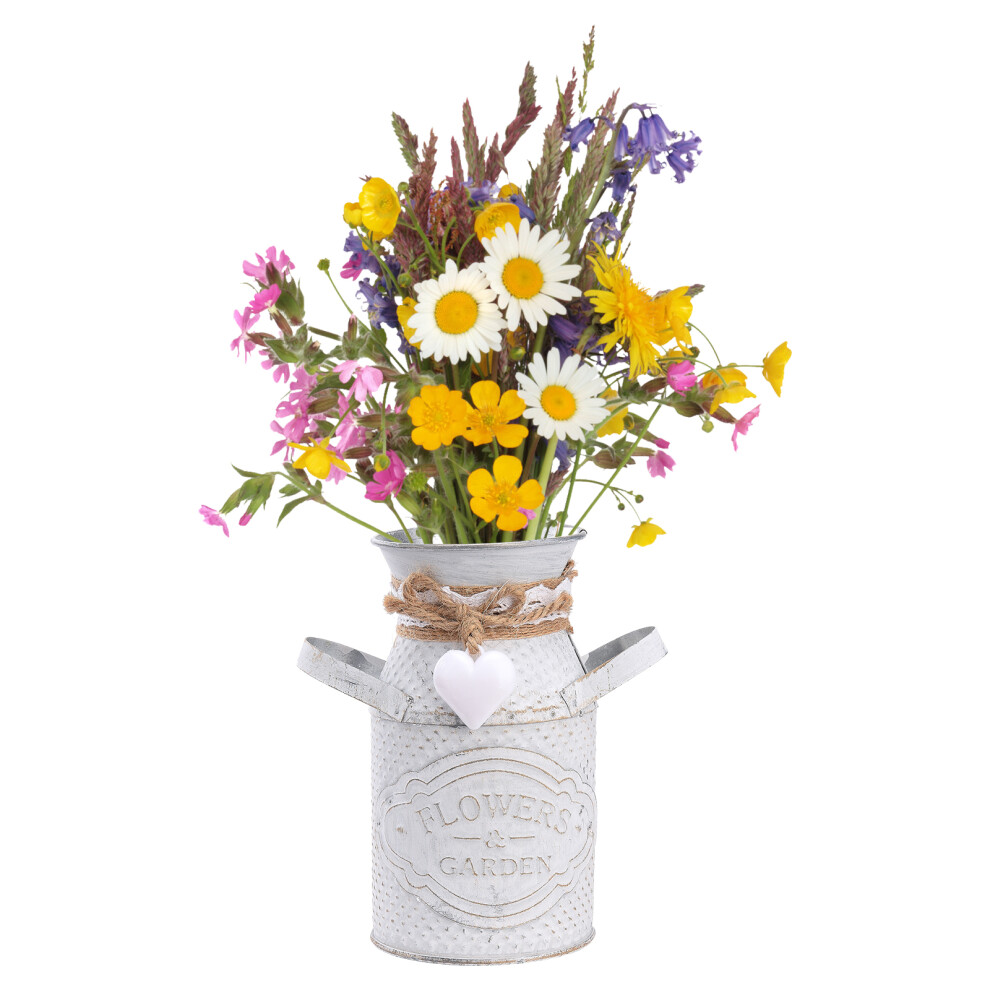 Vaso Di Latta Con Secchiello Per Fiori A Forma Di Brocca Del Latte