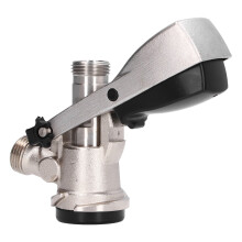 Acoplador de barril de cerveza tipo G5/8 D, niquelado, 8 mm
