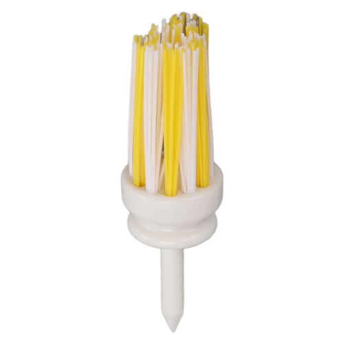 tee da golf in plastica da 70 mm, bianchi e gialli, 6-7 g 2