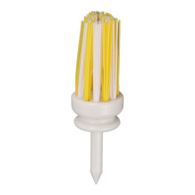 tee da golf in plastica da 70 mm, bianchi e gialli, 6-7 g