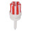 Base lunga da 54 mm, bianco/rosso, 6-7 g, tee da 25 mm/1.0 in 6