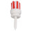 Base lunga da 54 mm, bianco/rosso, 6-7 g, tee da 25 mm/1.0 in 5