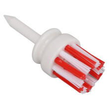 Tees de golf de 54mm blanco-rojo 6-7g nylon 25mm