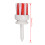 Base lunga da 54 mm, bianco/rosso, 6-7 g, tee da 25 mm/1.0 in 3