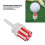 Base lunga da 54 mm, bianco/rosso, 6-7 g, tee da 25 mm/1.0 in 10