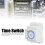Mechanical Timer Switch 24H DIN Rail 110-230V Power Reserve 8