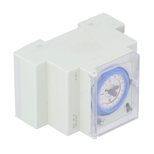 Mechanical Timer Switch 24H DIN Rail 110-230V Power Reserve 2