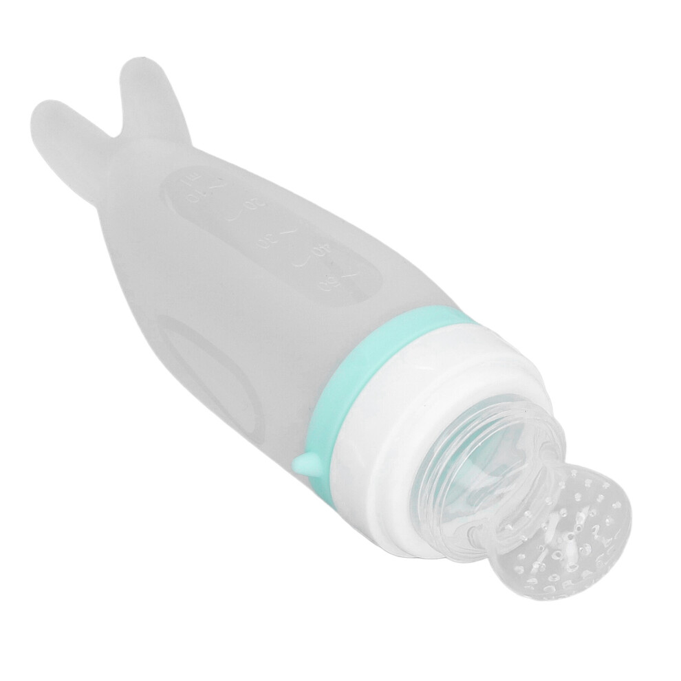 Infant Food Squeeze & Feeding Set Silicone Baby Spoon & Bottle 150Ml Green