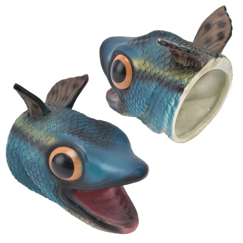 Marionnette à main poisson en vinyle réaliste jouet interactif 3+ 2