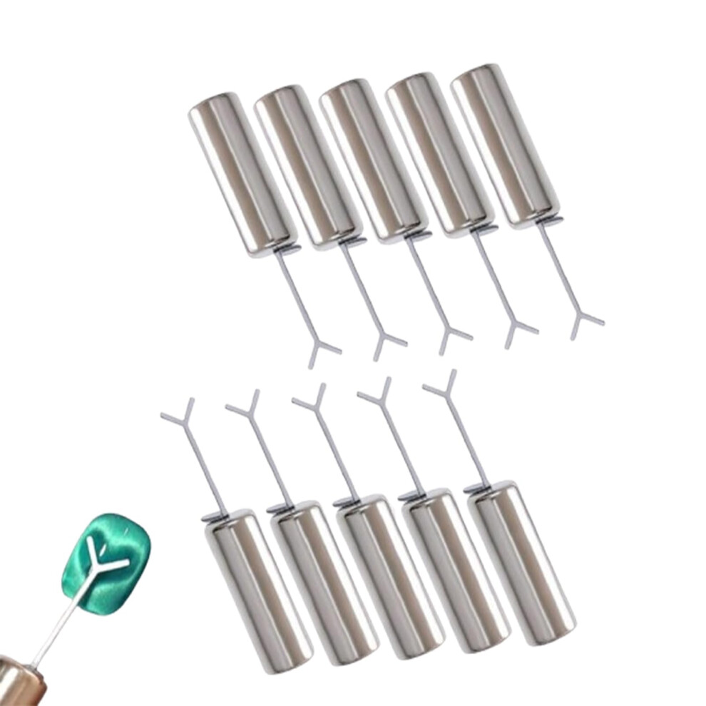 Heart Cat Eye Magnet for Nails - 10pcs Cat Eye Gel Nail Polish Magnet Set with Y-Shaped Guide for DIY Manicure