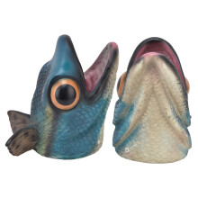 Fisch Handpuppe aus weichem Vinyl, lebensecht, flexibel, exquisit, interaktives Meeresanimal-Handpuppe-Spielzeug