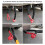 Polyester Winch Rope Protector Sleeve Black for 5cm/1.97in Cables 8