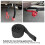 Polyester Winch Rope Protector Sleeve Black for 5cm/1.97in Cables 7