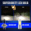 12V BA20D H6 4 COB LED White Bulb Light For Motorc 7