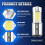 12V BA20D H6 4 COB LED White Bulb Light For Motorc 6