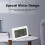 Mini Digital Mirror Clock White, Portable, Battery CR2032, 240mAh 12