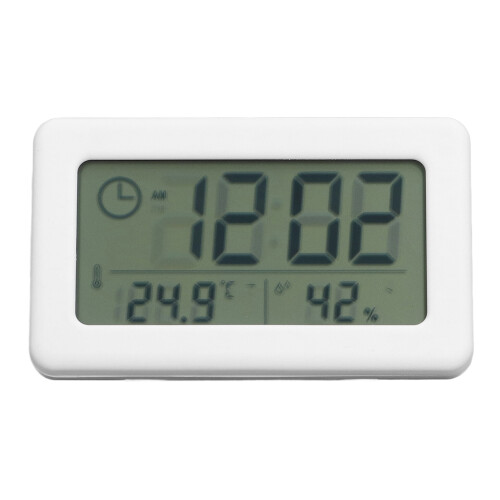 Mini Digital Mirror Clock White, Portable, Battery CR2032, 240mAh 2
