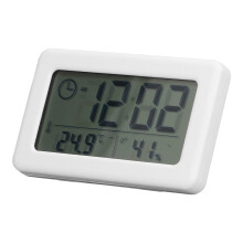 Mini Digital Mirror Clock White, Portable, Battery CR2032, 240mAh