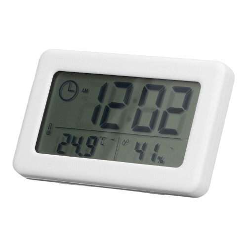 Mini Digital Mirror Clock White, Portable, Battery CR2032, 240mAh