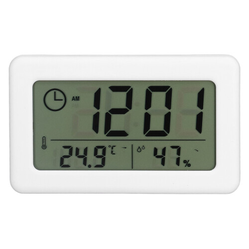 Mini Digital Mirror Clock White, Portable, Battery CR2032, 240mAh 1