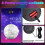 Rotating Disco Ball Motor Lights with Remote,18 LE 6