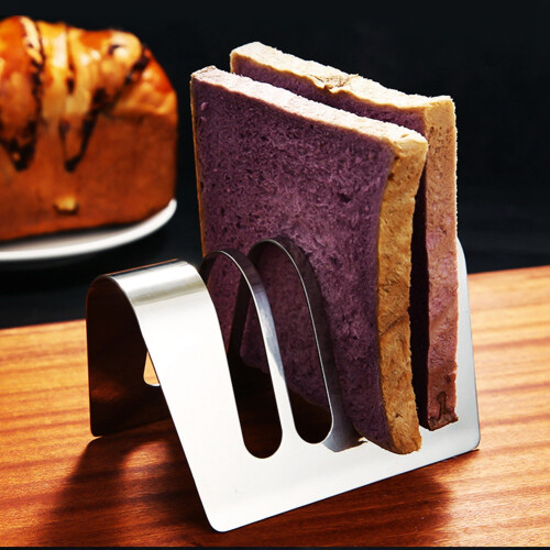 Toast Rack Bread Holder 4 Slots Loaf Stand Stainle 2