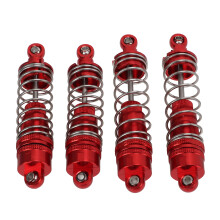 4 Stück Metallstoßdämpfer für WLtoys 104001 1/10 RC-Car - Aufrüstzubehör Rot