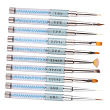10pcs Nail Art Pen Set for DIY Manicure, Precision Trimmer Kit for Home Use, Professional Nail Design Tools