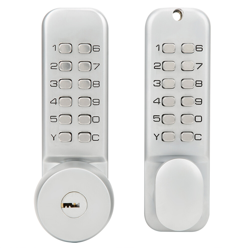 Double Sided Mechanical Password Lock With Keys 9387669335928
