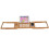 1Pc Extendable Bamboo Bathtub Rack Shelf Bathroom 7