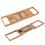 1Pc Extendable Bamboo Bathtub Rack Shelf Bathroom 10