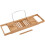 1Pc Extendable Bamboo Bathtub Rack Shelf Bathroom 1