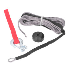 Kit de corde de treuil 4400lbs, 15m x 5mm, Crochet d'élingue