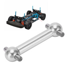 4 Stück Aluminiumlegierungs-Hundeskelett-Antriebswelle Set für Tamiya TT01 TT02 RC Auto Aufrüstteile Silber
