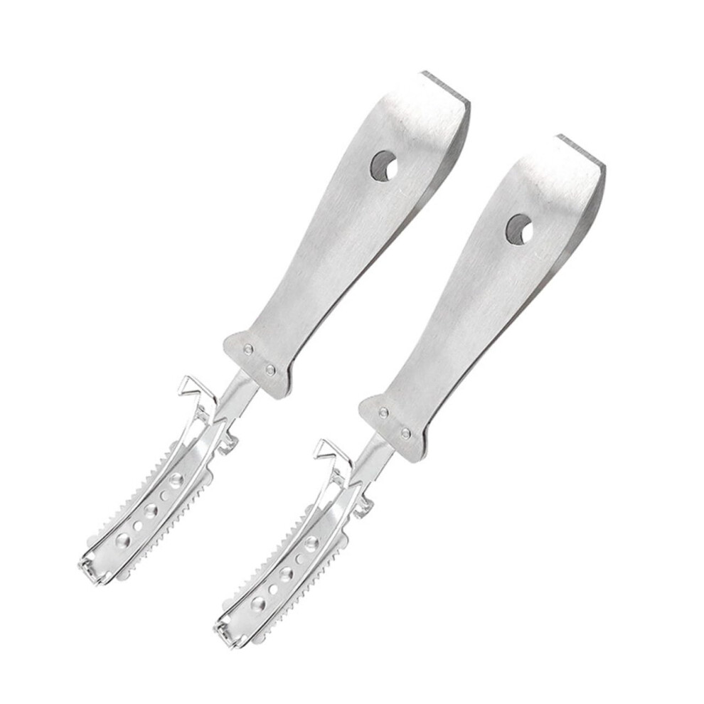 2pcs Shaver Pig Hair Removal Tool Stainless Steel Razor Knife Blades for Animal Hair Cleaning and Scraping