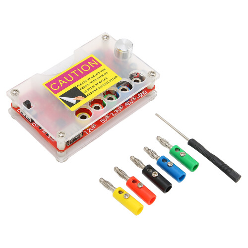 Adjustable Voltage Power Distribution Board with Touch Switch, ATX Splitter