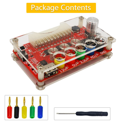 Adjustable Voltage Power Distribution Board with Touch Switch, ATX Splitter 2