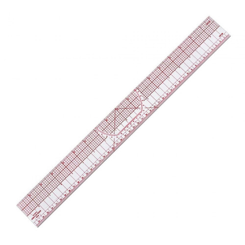 2X Clear Scale Grading Ruler Set for Sewing Patterns, 4 Pieces, 1/4 Inch Grid, Durable Plastic Construction 2