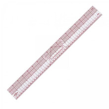 2X Clear Scale Grading Ruler Set for Sewing Patterns, 4 Pieces, 1/4 Inch Grid, Durable Plastic Construction