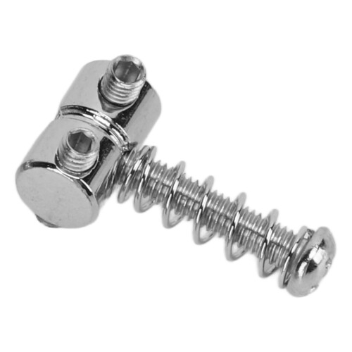 6 pezzi di selle metalliche per corde e viti a molla, argento 2