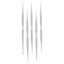 5pcs Stainless Steel Nail Pen Set for Nail Art Decoration, Manicure Tools, Precision Drill Tips, Durable Design
