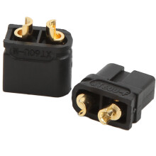 Set di connettori XT60U nero placcato oro 60A RC universale