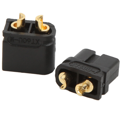 Ensemble de connecteurs XT60U plaqués or noir universel pour RC