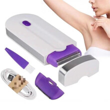 Painless Hair Removal Rechargeable Epilator for Smooth Skin All Body Parts with Precision Tweezers and Ergonomic Design