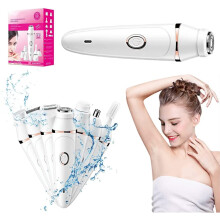 Facial Epilator Electric Hair Remover for Women 7-in-1 Facial Razor with Precision Tweezers and Trimmer