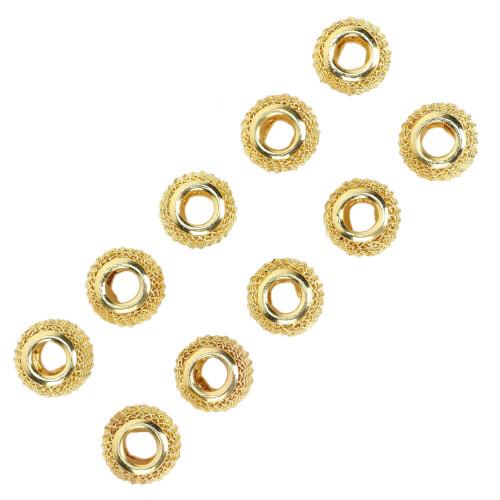 10pcs Beard Beads Metal Hollow Quick Hair Beard 2