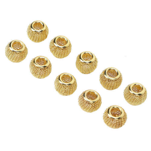10pcs Beard Beads Metal Hollow Quick Hair Beard 1