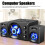 Altoparlante USB per PC 2.1 con LED RGB Nero 3