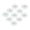 10pcs Breathable Round Adhesive Patch Falling 6