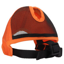 Verstellbare Bulldog-Maske Biss- und Belltasche, Maulkorb mit geschlossenen Augen, Hundetraining Mesh-Maske für Bulldoggen, Pugs, Chihuahua